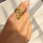 Golden Leaf Ring - Image 3