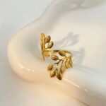 Golden Leaf Ring - Image 2